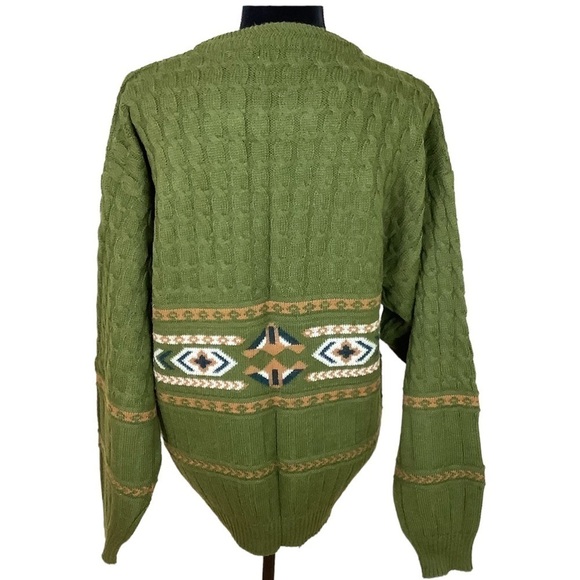 CACHAREL VINTAGE WOOL BLEND GRANDPA SWEATER - Picture 2 of 8